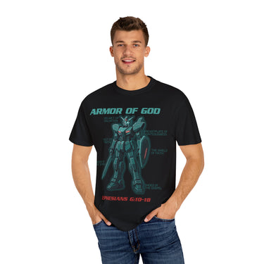 Armor of God Mecha Suit Anime Gundam Christian Graphic Tee